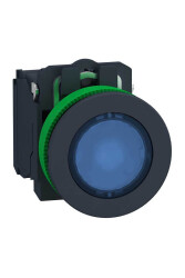 SCHNEIDER XB5FW36B5 XB5FW36B5 30MM 1NO+1NC 24VAC/DC S.A MAVİ BUTON - SCHNEIDER
