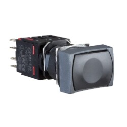 SCHNEIDER XB6DA25B XB6DA25B SİYAH 16mm 1NA+1NK PLASTİK BUTON - SCHNEIDER