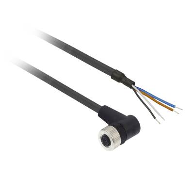 TELEMECANIQUE XZCP1241L2 2M M12 DİRSEKLİ DİŞİ KABLOLU KONNEKTÖR - 1